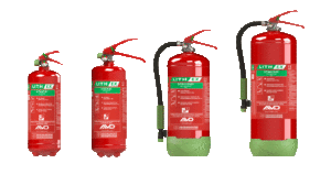 Afbeeldingen van Lith-Ex AVD brandblussers voor Lithium-Ion batterijen